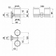 Склянка з тримачем Qtap Liberty настінна подвійна QTLIBCRM1155 Chrome