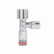 Кран кутовий Thermo Alliance Forte 1/2"Зх3/8"З з перехідником M10, хром TAF341W159