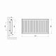 Радиатор стальной Aquatronic 11 тип 600х1100 боковое подключение