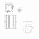 Lidz Набор: Душевая кабина Latwa SC90x90.SAT.LOW.DGR, полукруглая, стекло тонированное 4 мм + Душевой поддон Kapielka ST90x90x14