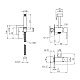 Набір для гігієнічного душу прихованого монтажу зі змішувачем Kroner KRP Bidet - C083