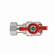 Кран кульовий з накидною гайкою SD Forte1/2" ВЗ для води кутовий SF224W15