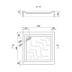 Душовий піддон Lidz Mazur ST90x90x16