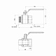 Кран кульовий Thermo Alliance Standart 2" ВЗ для води (важіль) SD605NW50PN40