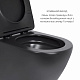 Комплект Qtap Robin Matt Black 2 в 1: унітаз підвісний  Ultra Quiet QT13332381АSMB + біде підвісне QT1355046FMB