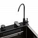 Кухонна мийка Kroner KRP Schwarze - SET7545F4HM PVD (3.0/0.8 мм)