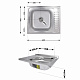 Кухонна мийка Brinex 6050-R 0,6 мм Satin (BRIN6050RSAT06)
