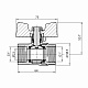 Кран кульовий Thermo Alliance Standart 1" ВР для газу (важіль) SD600NG25PN40