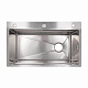 Lidz Handmade H7545 Мийка для кухні інтегрована Decor Honeycomb 3,0/1,0 мм LDH7545DEC48372