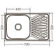 Мийка кухонна ZERIX Z7848-08-180E (satin) (ZX1604)