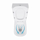 Унітаз-компакт Qtap Presto Quadro безободковий з сидінням Soft-close QT24221215AW