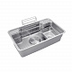 Кухонна мийка Kroner KRP Dekor - SET7848 (1.0 мм)