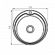 Мийка кухонна Zerix Z510-08-180MD (micro decor) (ZS0561)