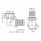 Кут натяжний Icma №1037 d20х2,8-1/2"В 851037ADGW05