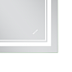 Дзеркало MIXXUS PREMIUM QUADRO MR20-80x60-REVERSE з LED Touch, Anti-fog, димером, рег. яскравості (MP6619)