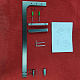 Душова перегородка Walk-In KOER SR SP02-100x200-TR-07 прозоре скло EASY CLEAN 8мм графіт (KR5397)
