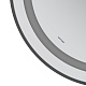Дзеркало MIXXUS PREMIUM ELLIPSE MV05-80x70-REVERSE BLACK з LED Touch, Anti-fog, димером (3-6,5kK) (MP6646)