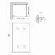 Душова перегородка Qtap Walk-In Standard CRM201.C8 100х200 см, скло Clear 8 мм, покриття CalcLess