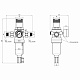 Фільтр самопромивний SD Forte 1/2 "з редуктором для горячої води SF128W15H