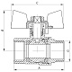 Кран кульовий СК 3/4" ГГБ М/Н art. 602 (WP0110)