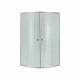 Душова кабіна Latwa SC90x90.SAT.HIGH.FR полукругла, скло Frost 4 мм + Душовий піддон KAPIELKA ST90x90x41, з панеллю Lidz
