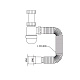 Сифон для умивальника MIXXUS SU-05-A 1 1/2"x40 без випуску 40*40/50 (MI8182)