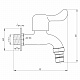 Кран кульовий для поливу Thermo Alliance Standart 1/2" нерж. TAS348W15SS