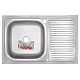 Мийка кухонна Zerix Z8050L-08-180MD (micro decor) (ZS0596)