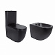 Акційний набір: Унітаз напольний Robin Ultra Quiet QT13226083AMB 660x360x855 Black + Біде напольне Robin QT13442141CMB 565x360x405 Black