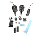 Двері у нішу розсувні KOER SR SD01-120x200-TR-07 прозоре скло EASY CLEAN 8мм графіт (KR5378)