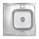 Кухонна мийка Brinex 6060-R 0,6 мм Satin (BRIN6060RSAT06)