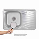 Кухонна мийка Brinex 7848 0,8 мм Micro Decor (BRIN7848MDEC08)
