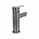 Змішувач для раковини Brinex Pure 001F низький  Gunmetal Black BRIPUR001FGRP