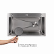 Мийка для кухні інтегрована Lidz Handmade H7545 Brushed Steel 3,0/1,0 мм LDH7545BRU49457