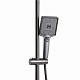 Душова система універсальна Qtap Presto на три споживачі (з виливом) QTPRE111GRP45585 Gunmetal Black