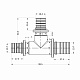 Трійник натяжний Icma №1039 d25х20х25 851039GXGWGX05