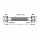 Шланг Forte для води D10 80 см нержавіюче оплетення 1/2"x1/2" ВВ TAF384W80 Thermo Alliance