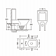Чаша унітазу-компакту без сидіння MIXXUS STYLE-0403-R BOWL 400x360x620 система змиву RIMLESS (MI8358)