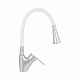 Змішувач для кухні Lidz Tani 007F3 з гнучким виливом (k40) LDTAN007F3WCR40423 Chrome/White
