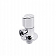Кран приладовий для підключення Karro 1/2"x3/4" ЗЗ хромований KR-3120 New
