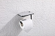Тримач для туалетного паперу KOER AS-0112-05 з полицею (колір чорний) (KR6174)