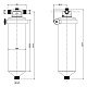 Колба фільтру для води з нерж. сталі 8 атм. 1/2" KOER KV-22-1/2 (KR5874)