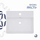 Комплект Qtap Nando LT: Раковина підвісна прамокутна 500х420х130 мм White + Донний клапан PU02O