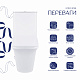 Унітаз-компакт Qtap Kalao безобідковий з сідінням Soft-close QT08221213AW