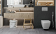 Панель змиву KOER KT-0604-01 240x160x10mm пластикова, кнопка закруглена (колір хром) (KR5323)