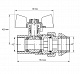 Кран з американкою 1/2" "антіпротечка" (Koer KR.227-Gi) (KR0189)