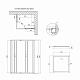 Душова кабіна Lidz Wawel SC100x80.SAT.LOW.FR, скло Frost 5 мм + Lidz Душовий піддон KAPIELKA ST100x80х14