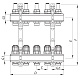 Колекторний блок з витратомірами Koer KR.1110-06 1"x6 ways (KR2643)