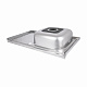 Кухонна мийка Brinex 5080-R 0,6 мм Satin (BRIN5080RSAT06)