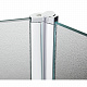 Штора на ванну Lidz Brama SS120x140L.CRM.FR стекло Frost 6 мм, ліва